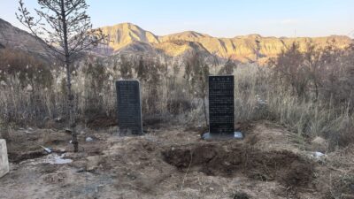 石碑の移動工事　完了